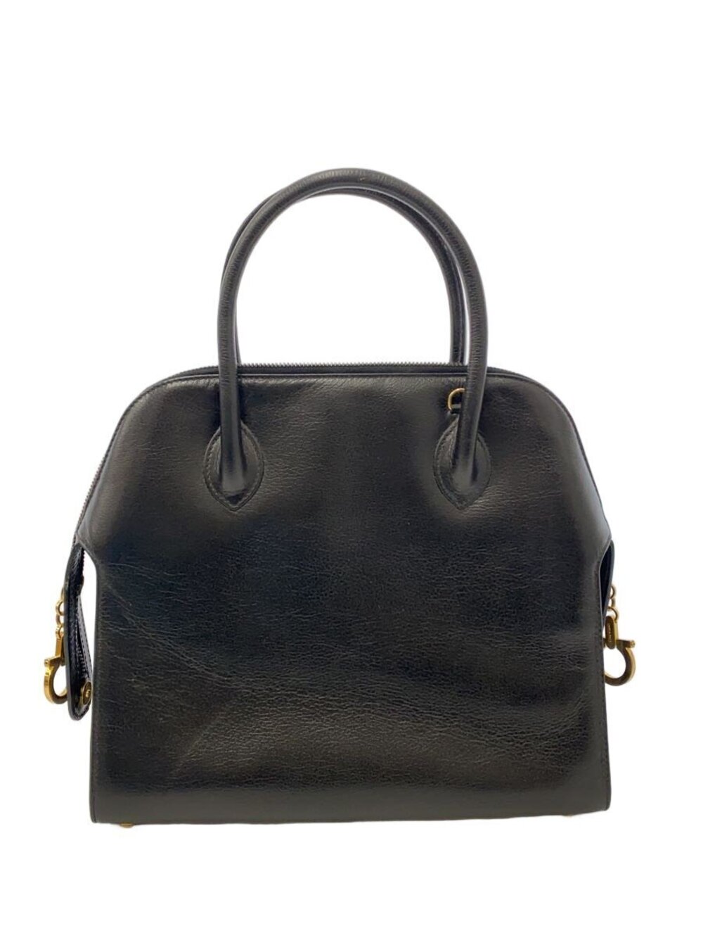 Salvatore Ferragamo Shoulder Bag Leather Black